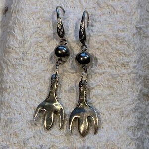 Sterling silver dangly earrings